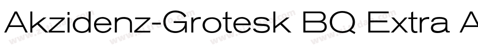 Akzidenz-Grotesk BQ Extra Alt字体转换